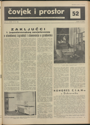 Čovjek i prostor 1956 / 52