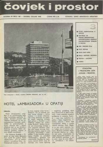 Čovjek i prostor 1968 / 180