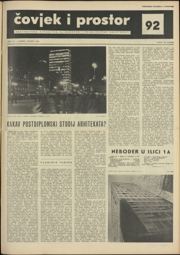 Čovjek i prostor 1959 / 92