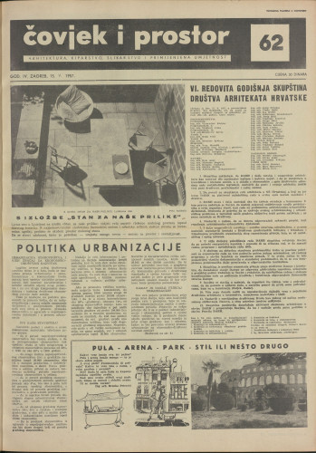 Čovjek i prostor 1957 / 62